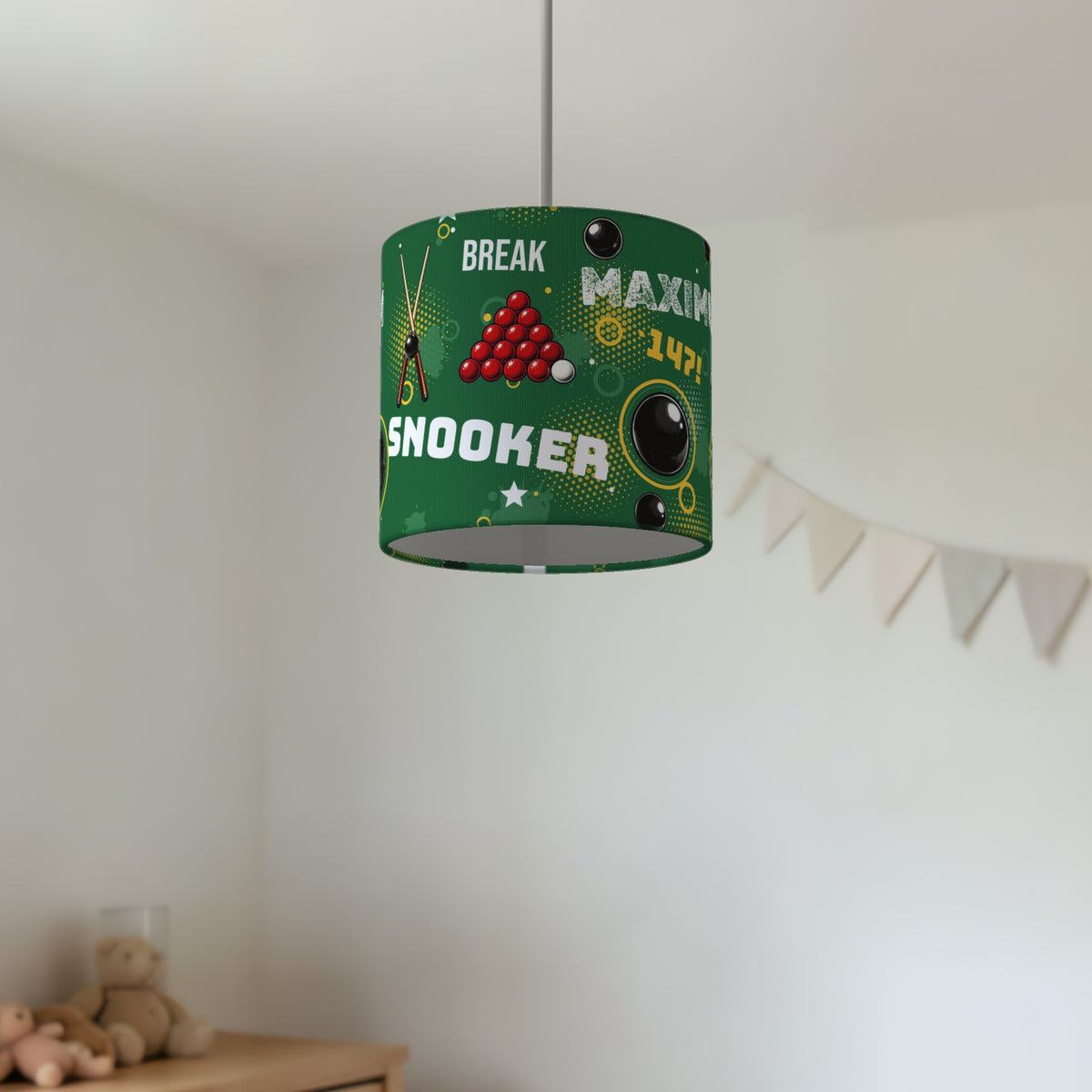 Pitch Snooker Break lampshade - 20cm x 18.5cm Ceiling - photo 2