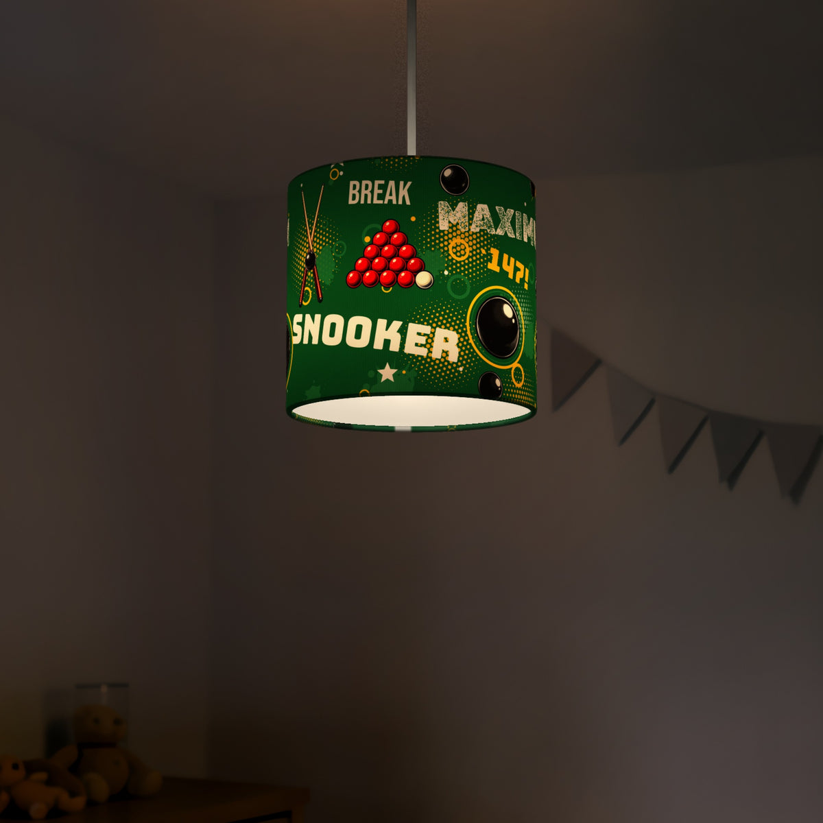 Pitch Snooker Break lampshade - 20cm x 18.5cm Ceiling - photo 5