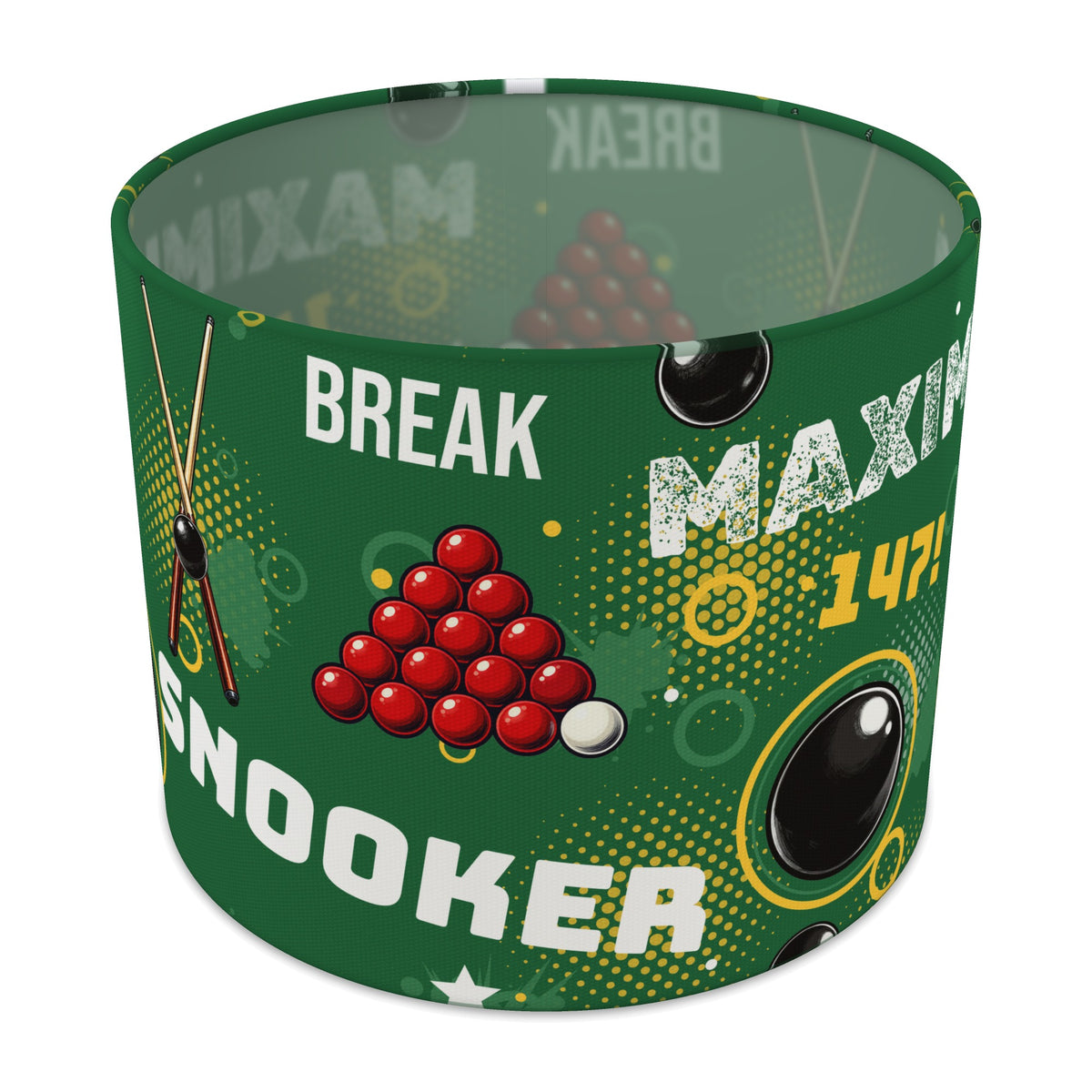 Pitch Snooker Break lampshade - 25cm x 20cm Table