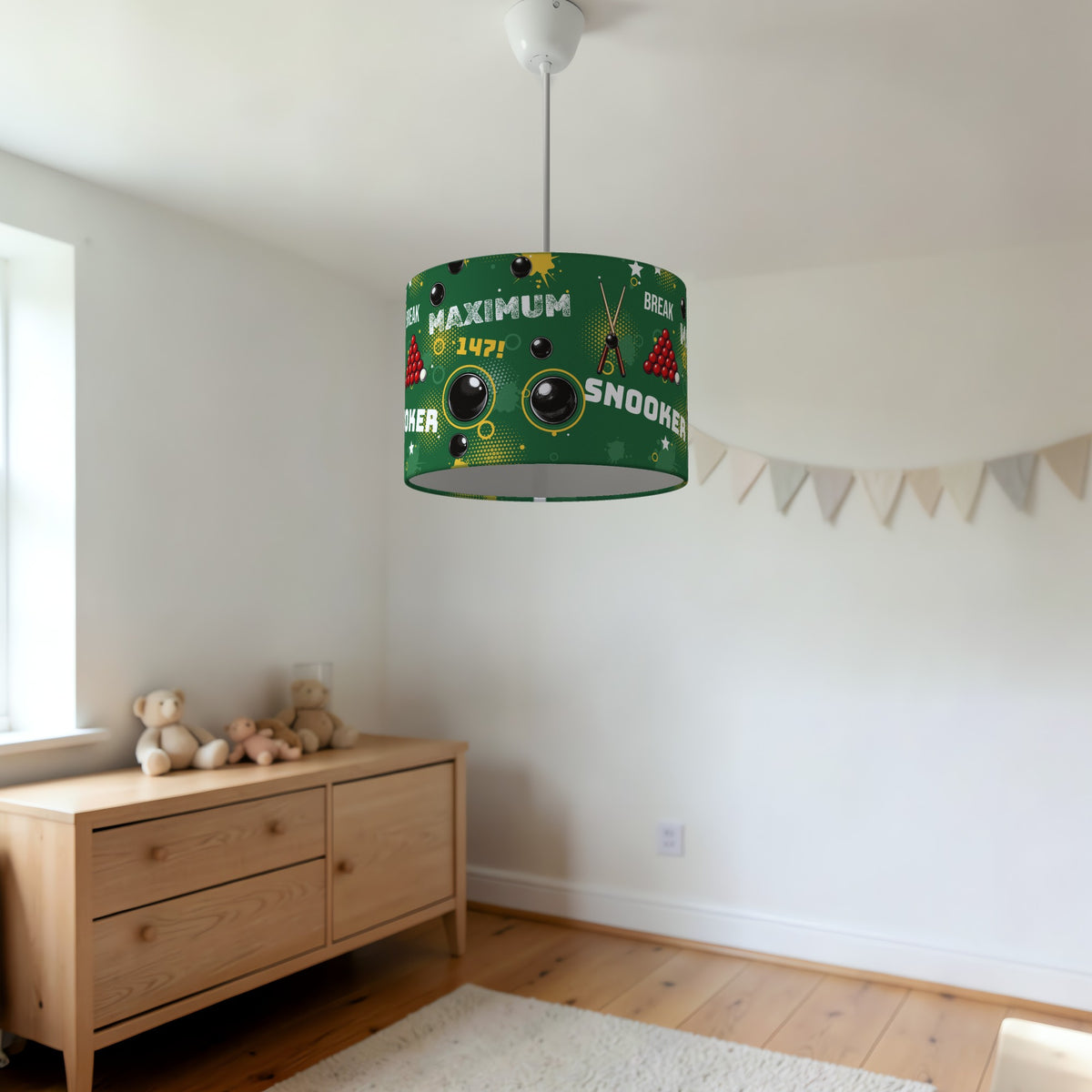 Pitch Snooker Break lampshade - 20cm x 18.5cm Ceiling - photo 3