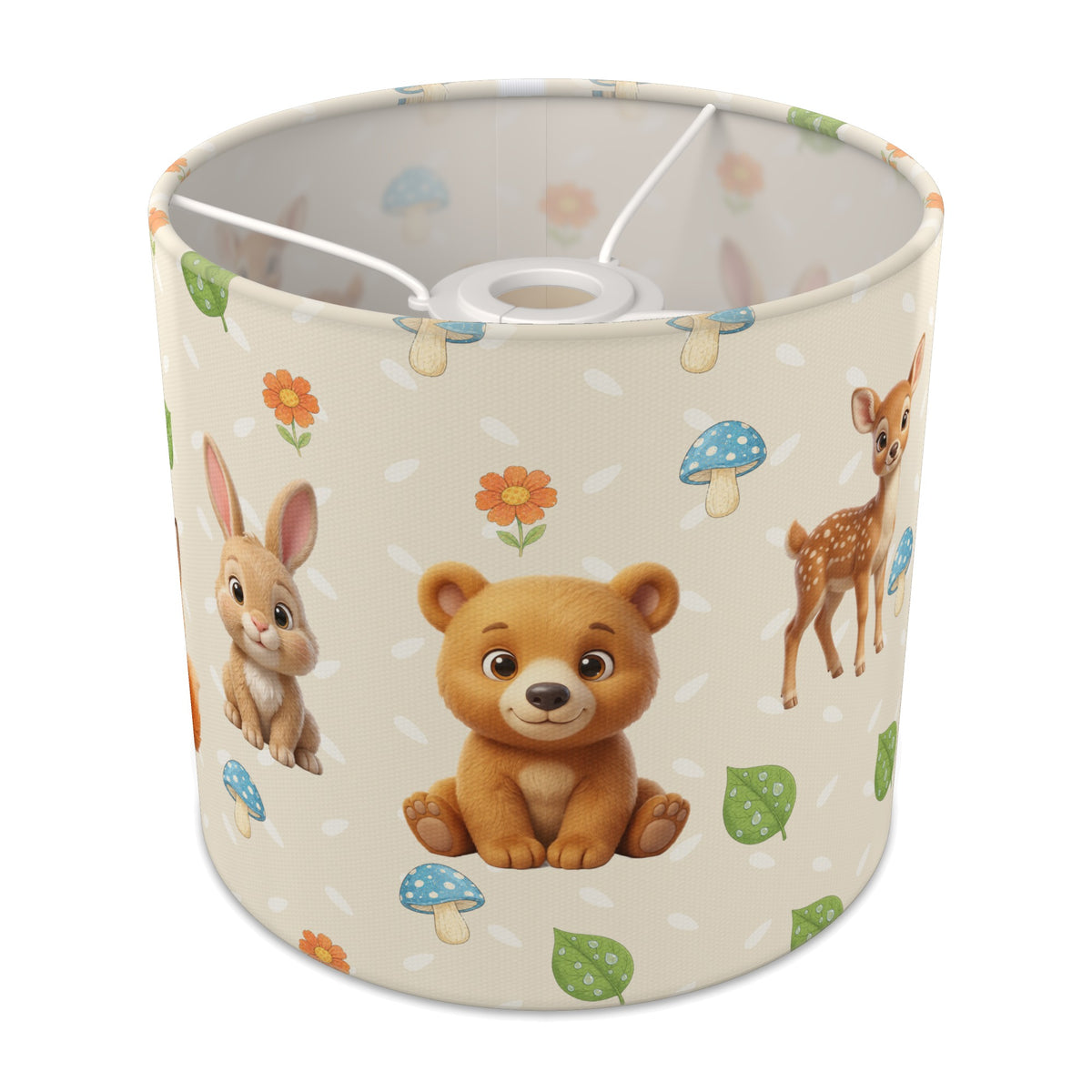 Cream Baby Woodland Friends lampshade - 20cm x 18.5cm Ceiling - main photo
