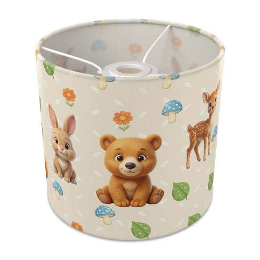 Cream Baby Woodland Friends lampshade - 20cm x 18.5cm Ceiling - main photo