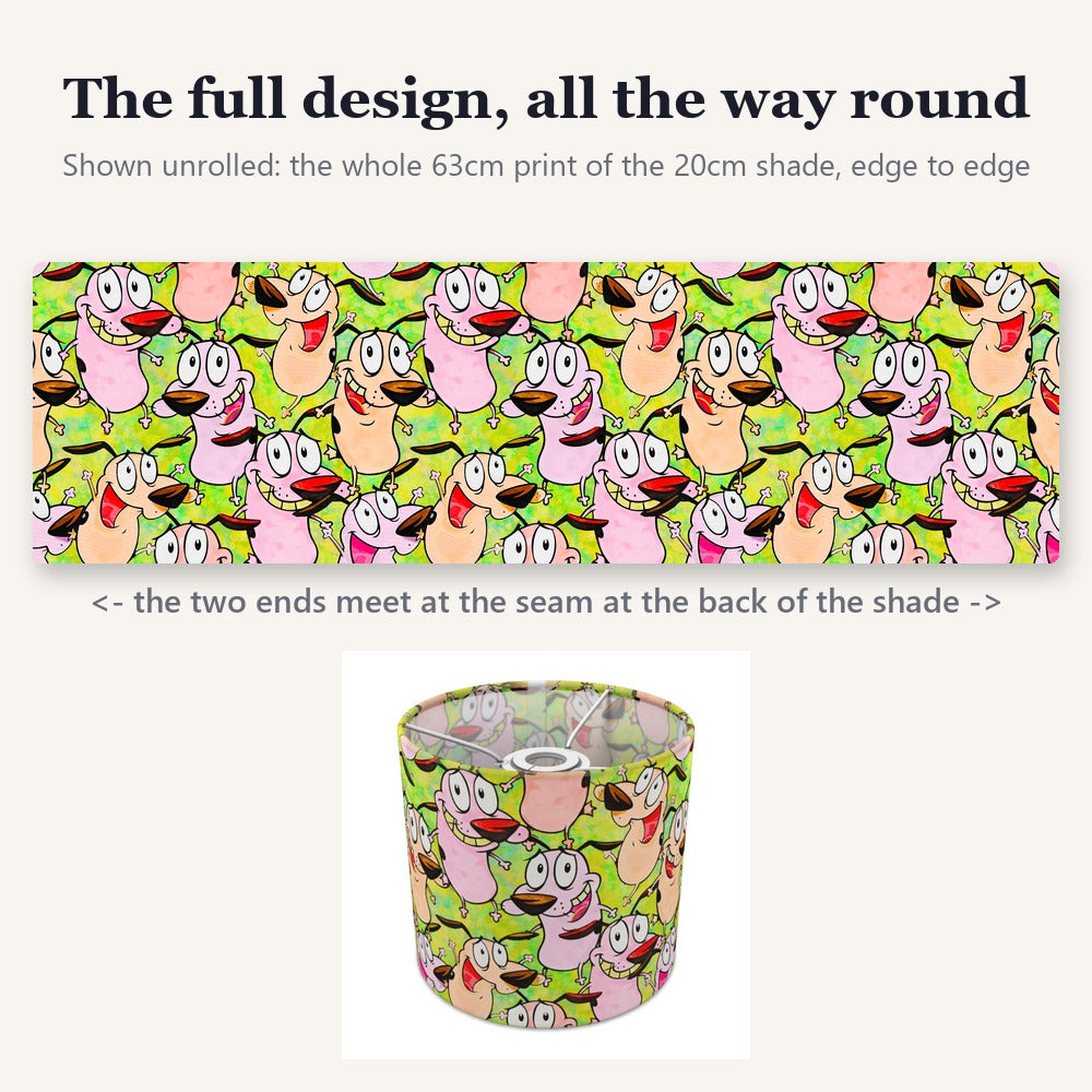 Colorful Cartoon Dog Pattern lampshade