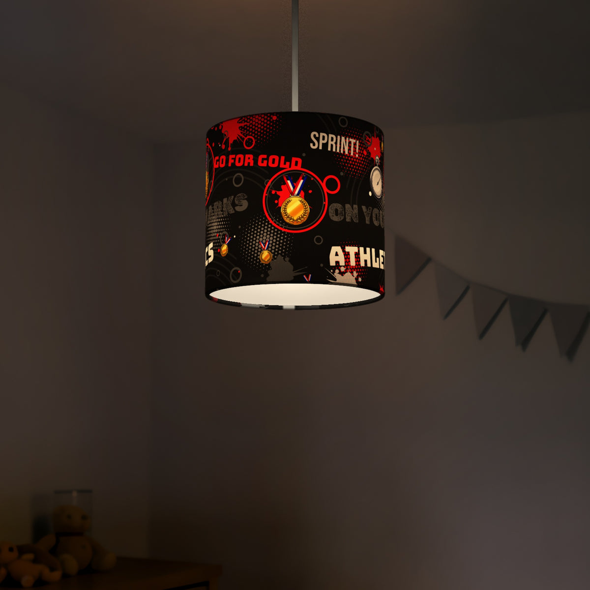 Black Go For Gold lampshade - 20cm x 18.5cm Ceiling - photo 5