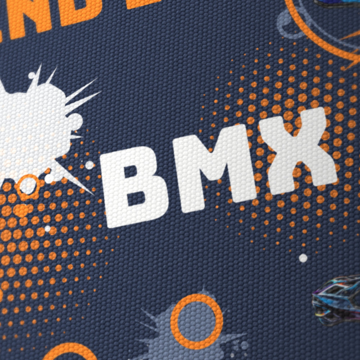 Navy And Orange BMX lampshade - 20cm x 18.5cm Ceiling - photo 6
