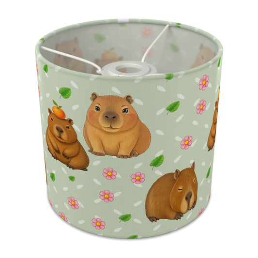 Sage Capybara Chill lampshade - 20cm x 18.5cm Ceiling - main photo