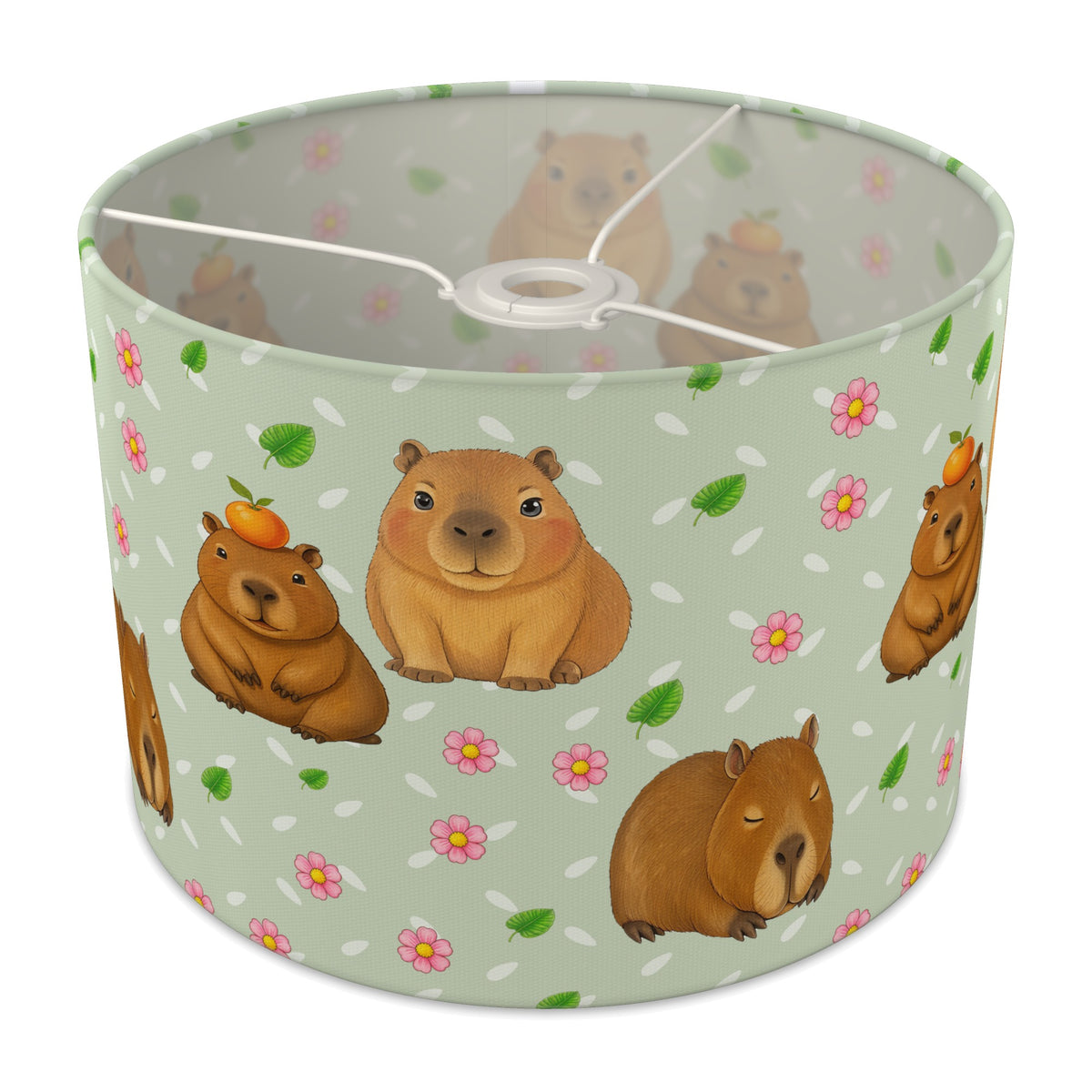 Sage Capybara Chill lampshade - 30cm x 21cm Ceiling