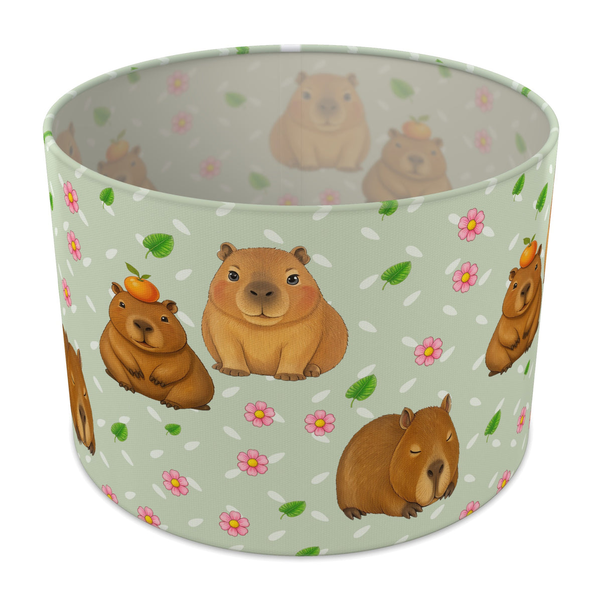 Sage Capybara Chill lampshade - 30cm x 21cm Table