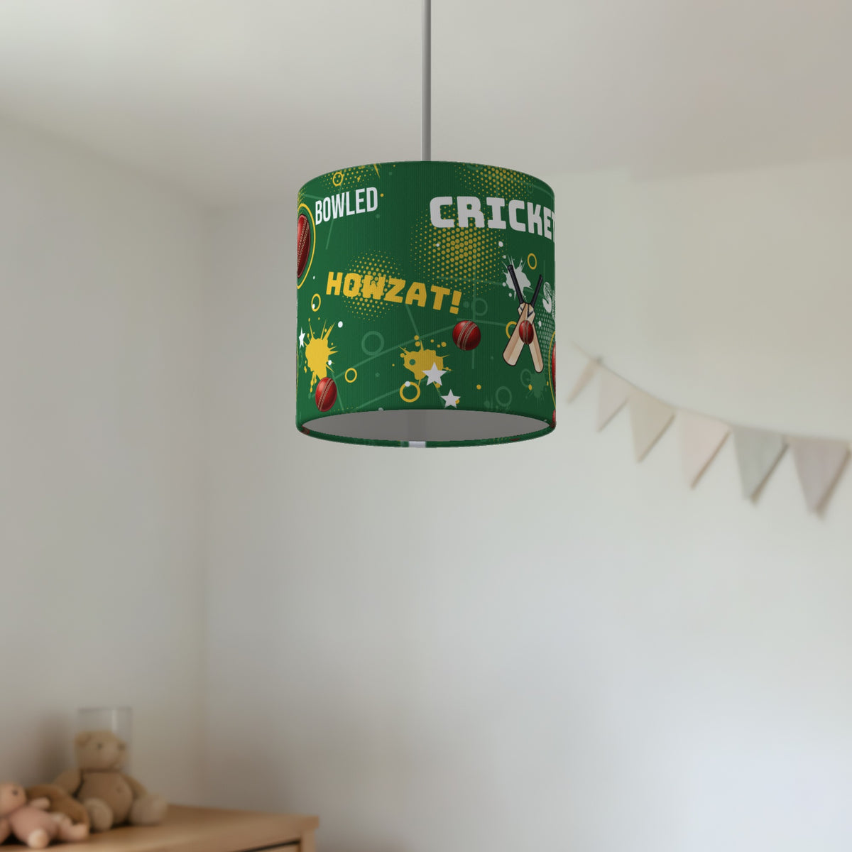 Pitch Cricket Crazy lampshade - 20cm x 18.5cm Ceiling - photo 2