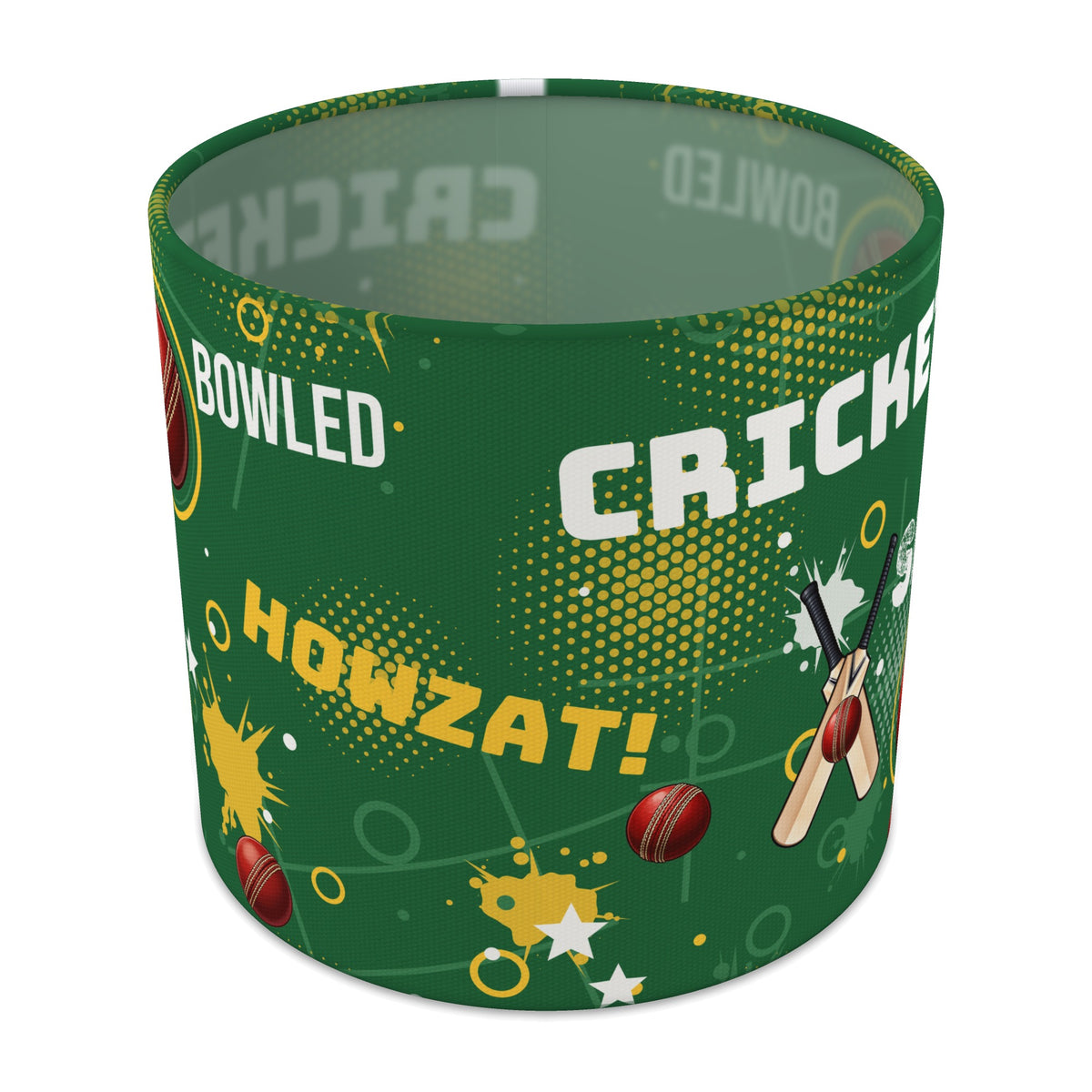 Pitch Cricket Crazy lampshade - 20cm x 18.5cm Table