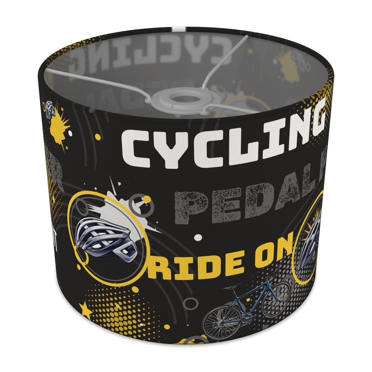 Black Pedal Power lampshade - 25cm x 20cm Ceiling