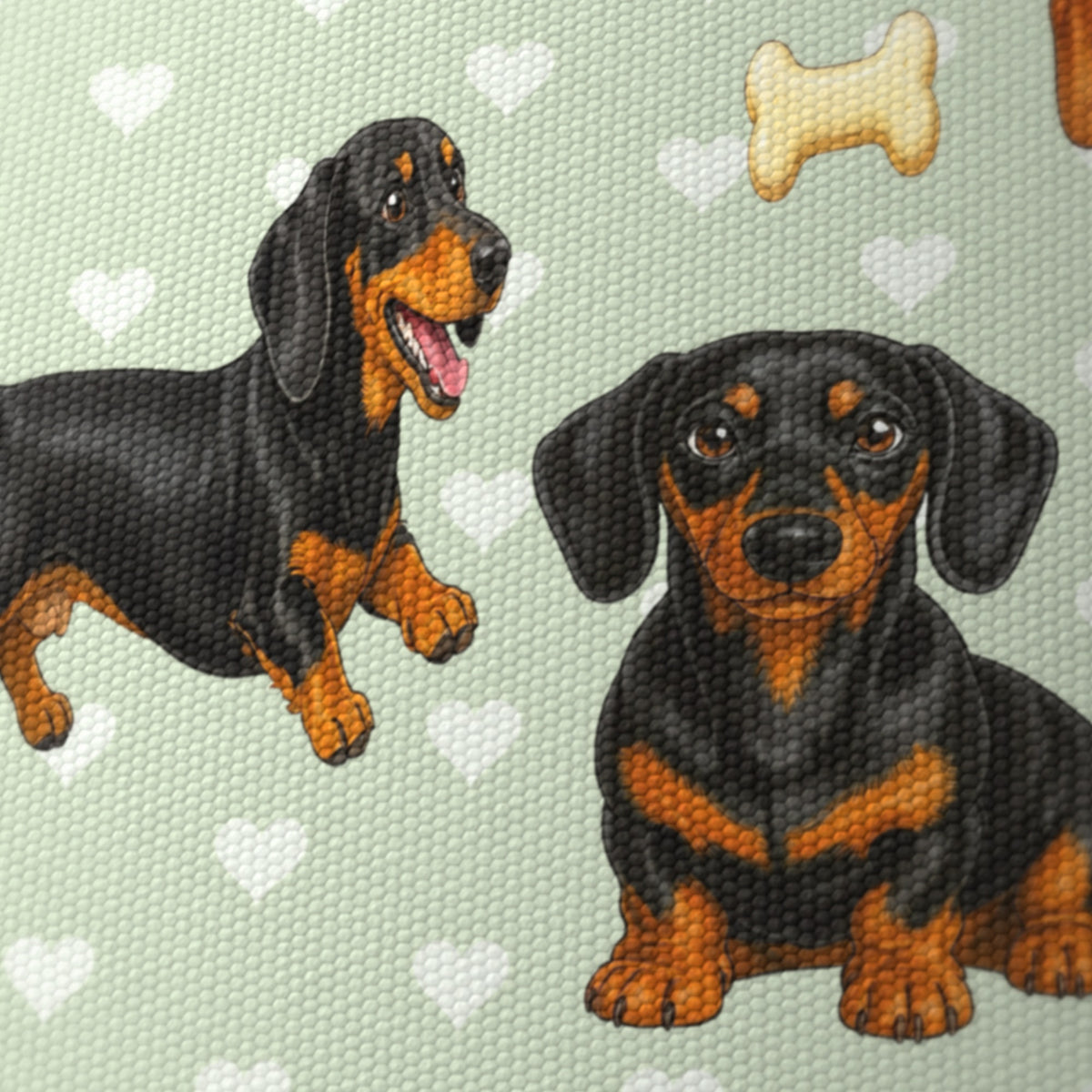 Sage Dachshund Love lampshade - 20cm x 18.5cm Ceiling - photo 6