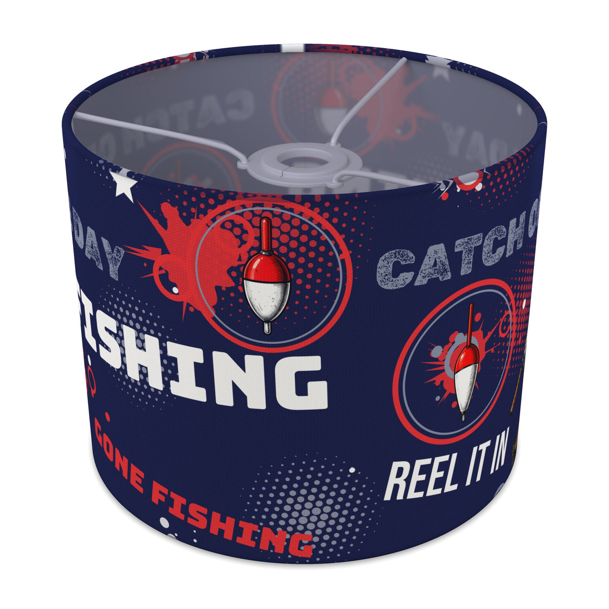Navy Reel It In lampshade - 25cm x 20cm Ceiling