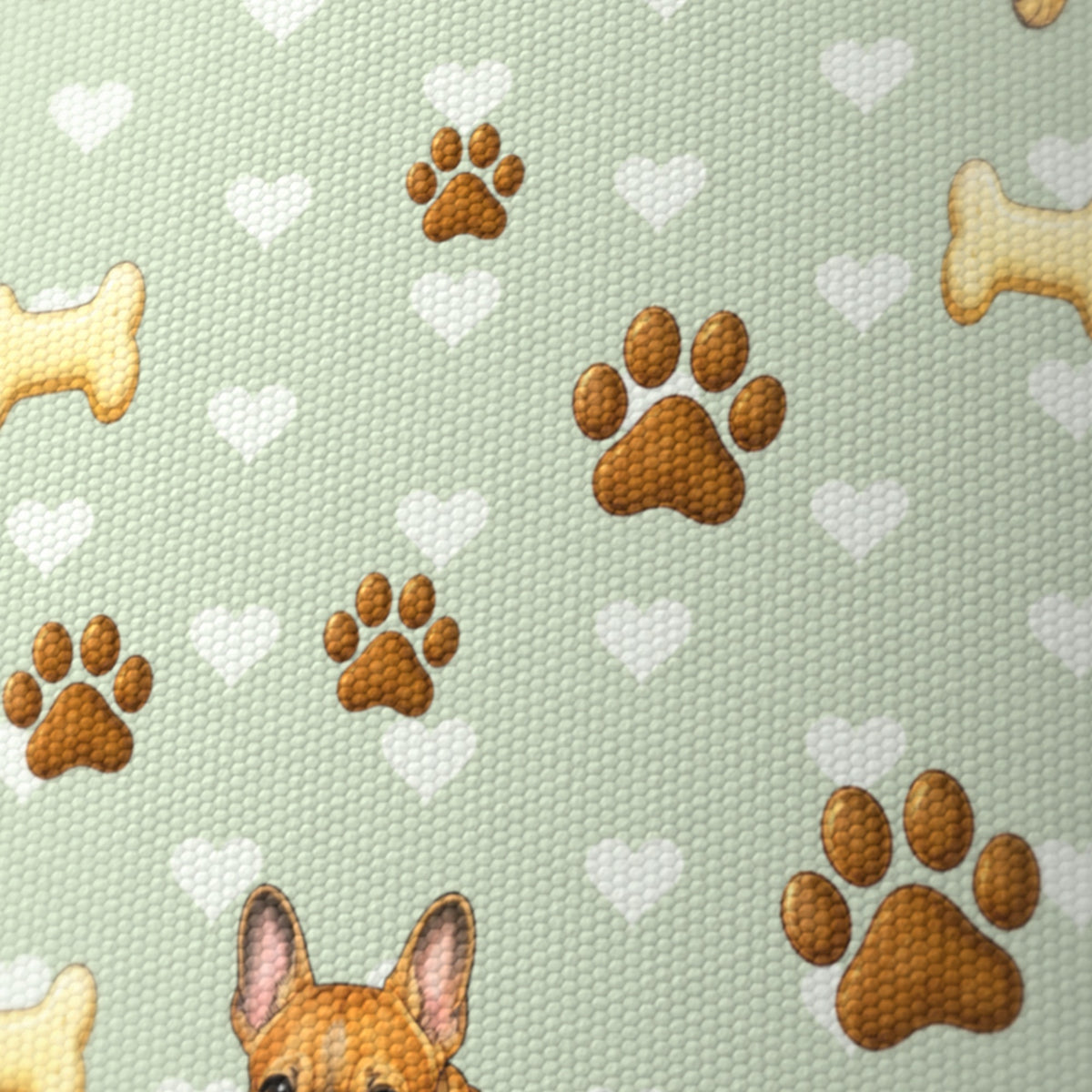 Sage French Bulldog Love lampshade - 20cm x 18.5cm Ceiling - photo 6