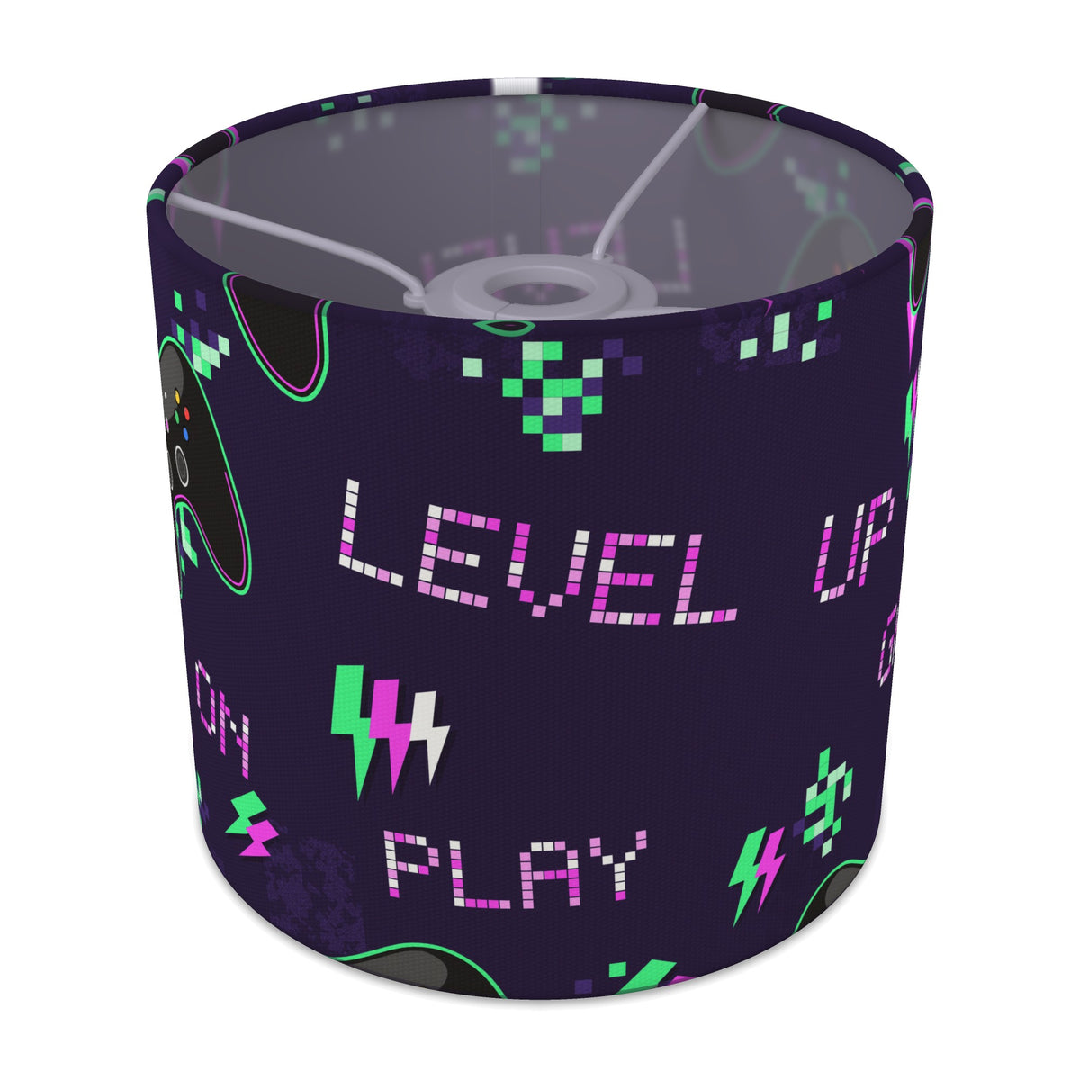 Neon Game On lampshade - 20cm x 18.5cm Ceiling - main photo