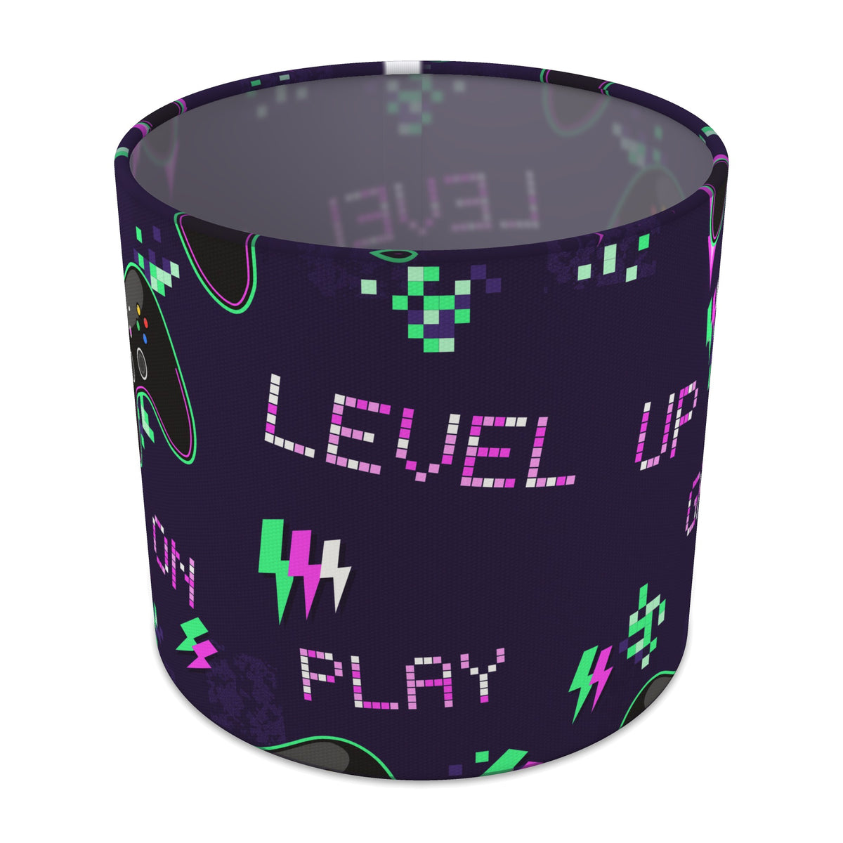 Neon Game On lampshade - 20cm x 18.5cm Table