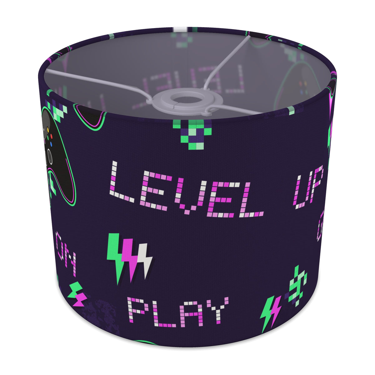 Neon Game On lampshade - 25cm x 20cm Ceiling