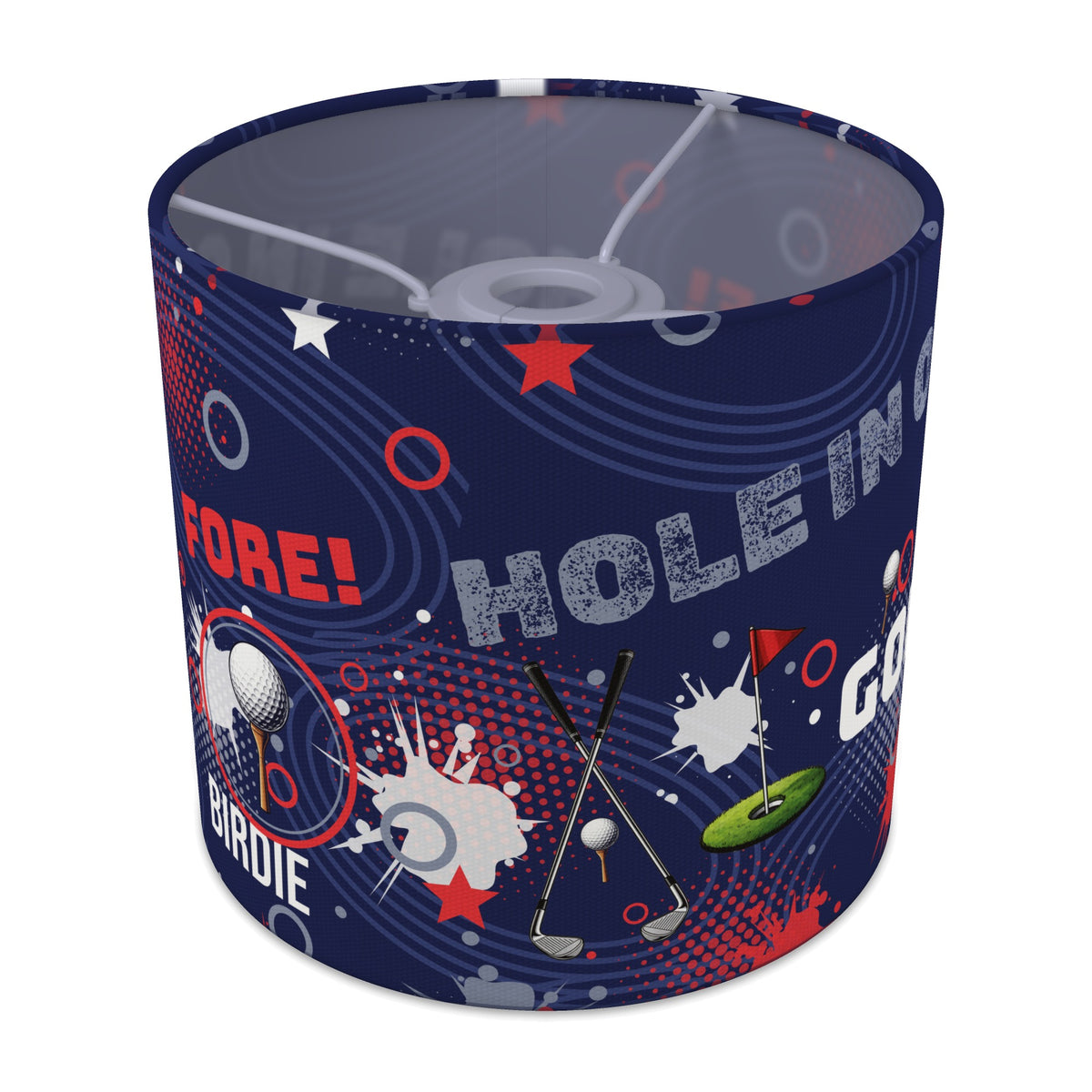 Navy Golf Pro lampshade - 20cm x 18.5cm Ceiling - main photo