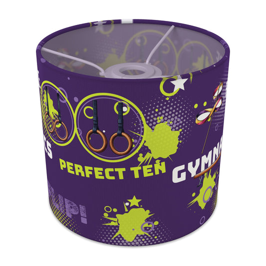 Purple Gymnastics Star lampshade - 20cm x 18.5cm Ceiling - main photo