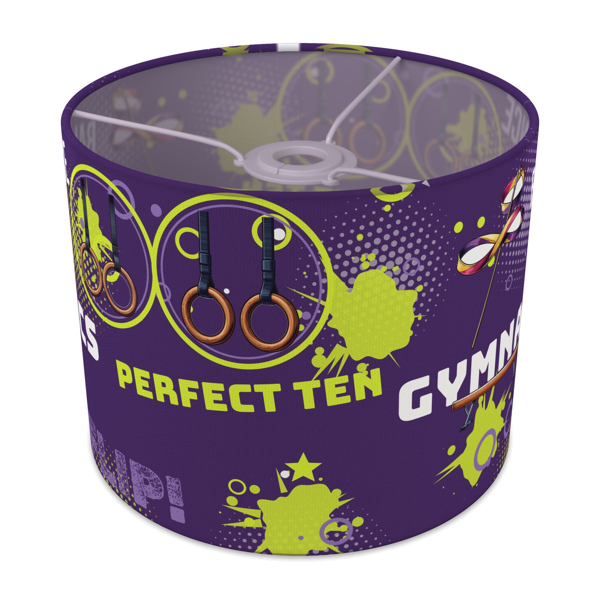 Purple Gymnastics Star lampshade - 25cm x 20cm Ceiling