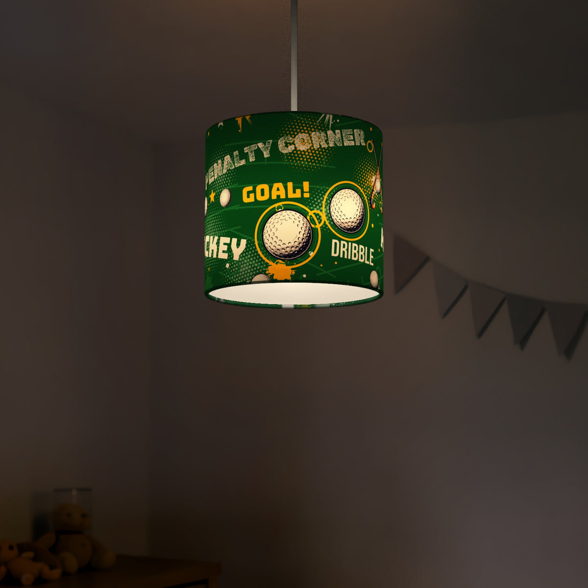 Pitch Hockey Hero lampshade - 20cm x 18.5cm Ceiling - photo 5