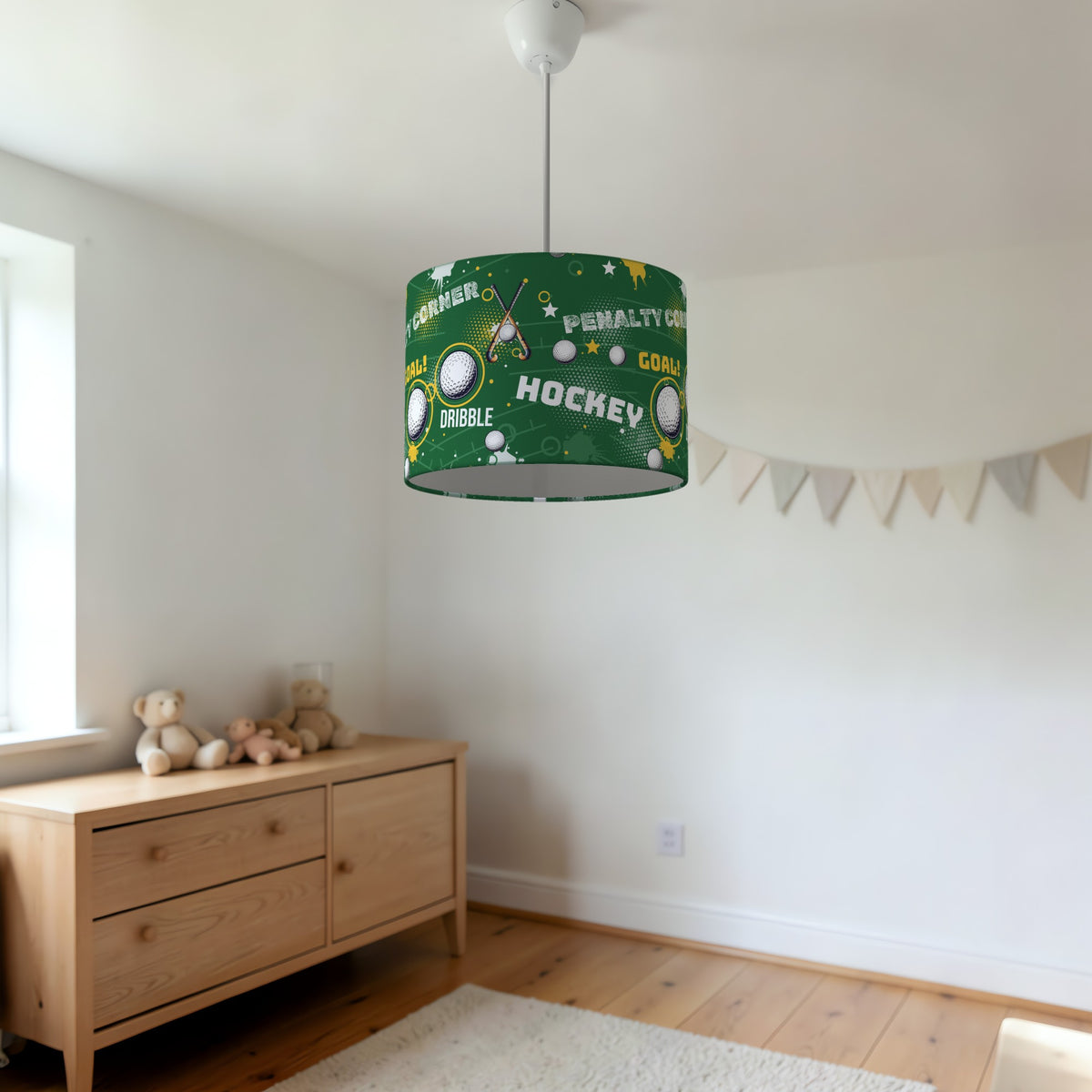 Pitch Hockey Hero lampshade - 20cm x 18.5cm Ceiling - photo 3
