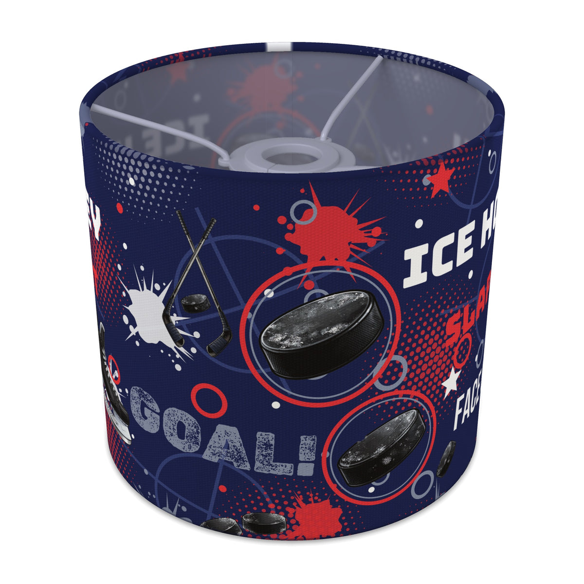 Navy Ice Hockey Face lampshade - 20cm x 18.5cm Ceiling - main photo