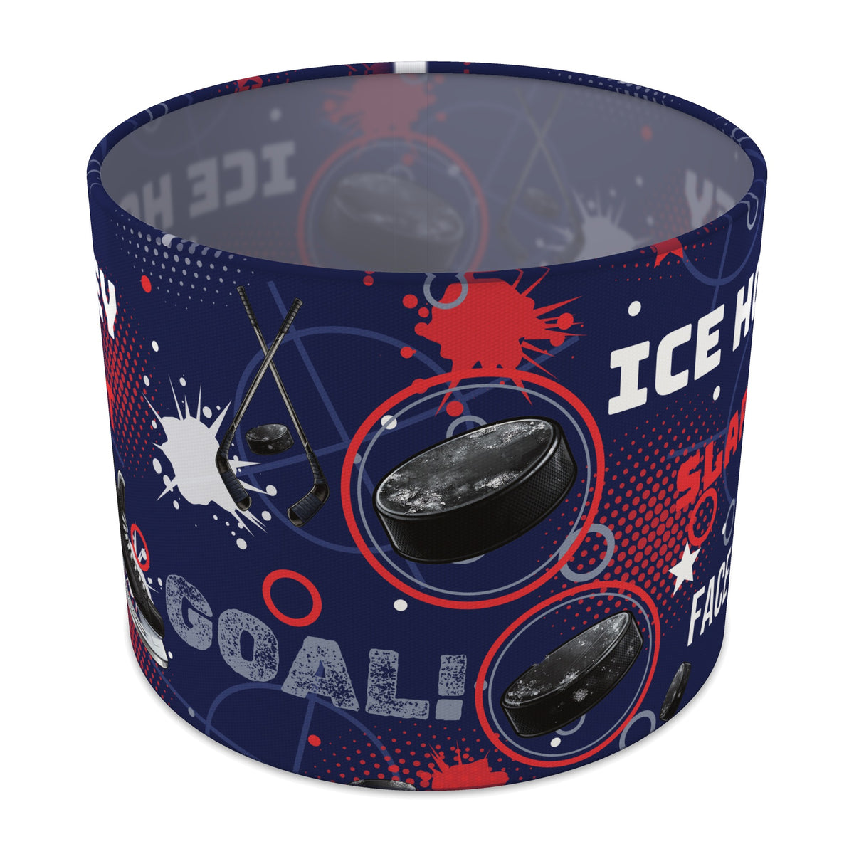 Navy Ice Hockey Face lampshade - 25cm x 20cm Table