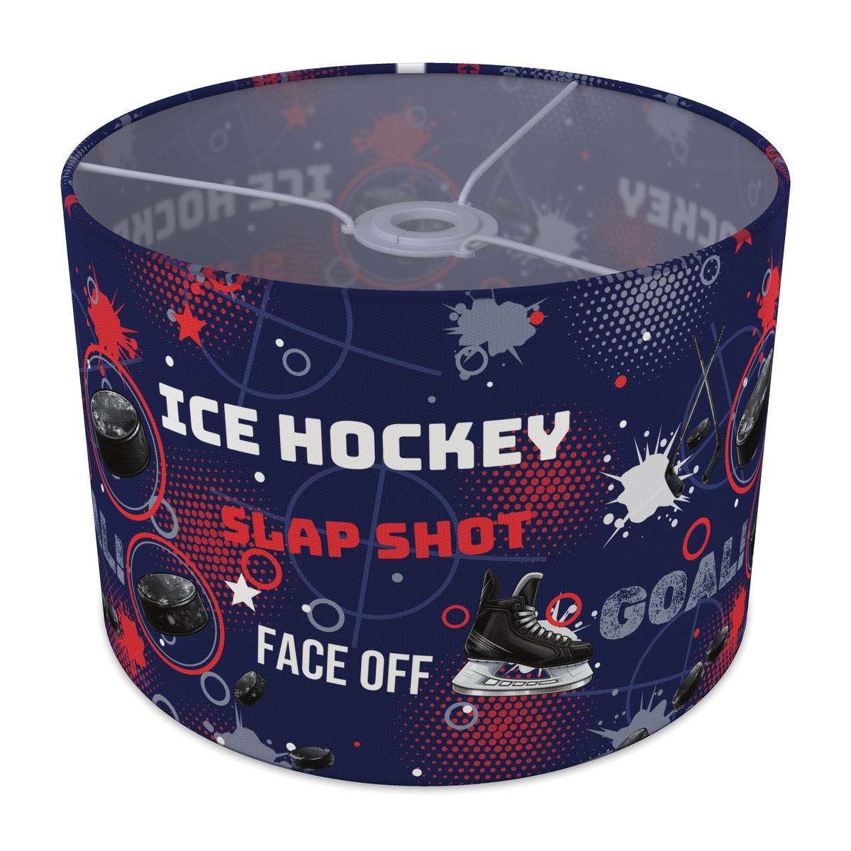 Navy Ice Hockey Face lampshade - 30cm x 21cm Ceiling