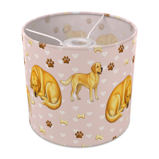 Blush Labrador Love lampshade - 20cm x 18.5cm Ceiling - main photo