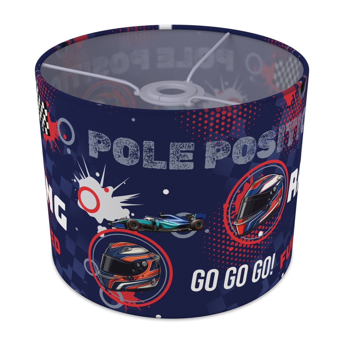 Navy Pole Position lampshade - 25cm x 20cm Ceiling