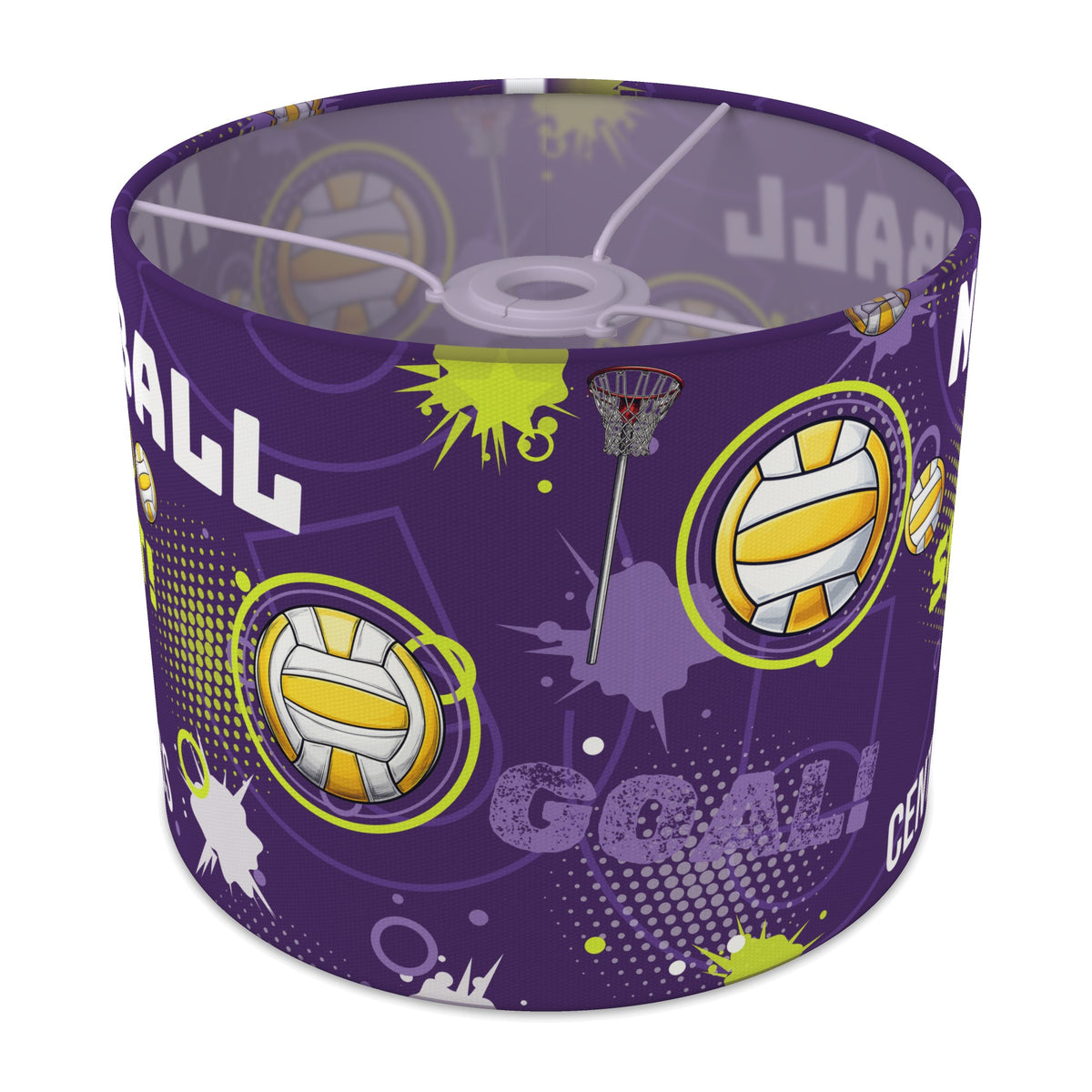 Purple Netball Star lampshade - 25cm x 20cm Ceiling