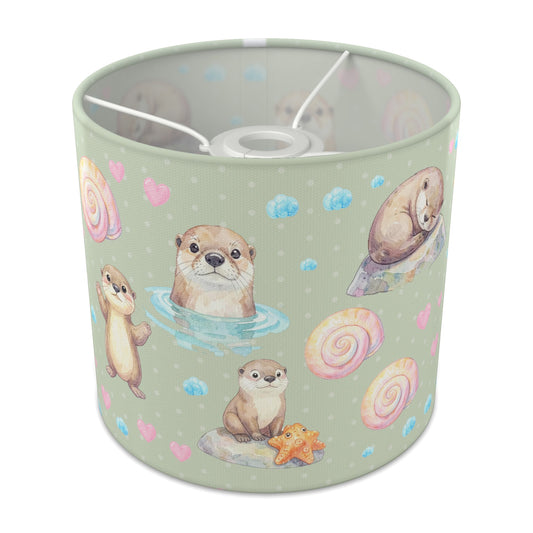 Sage Otter Friends lampshade - 20cm x 18.5cm Ceiling - main photo