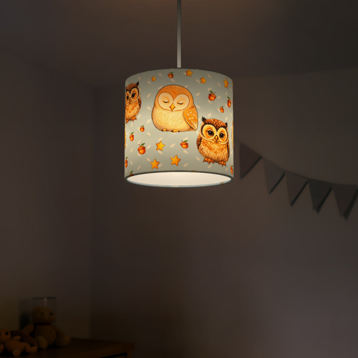 Sky Night Owls lampshade - 20cm x 18.5cm Ceiling - photo 5