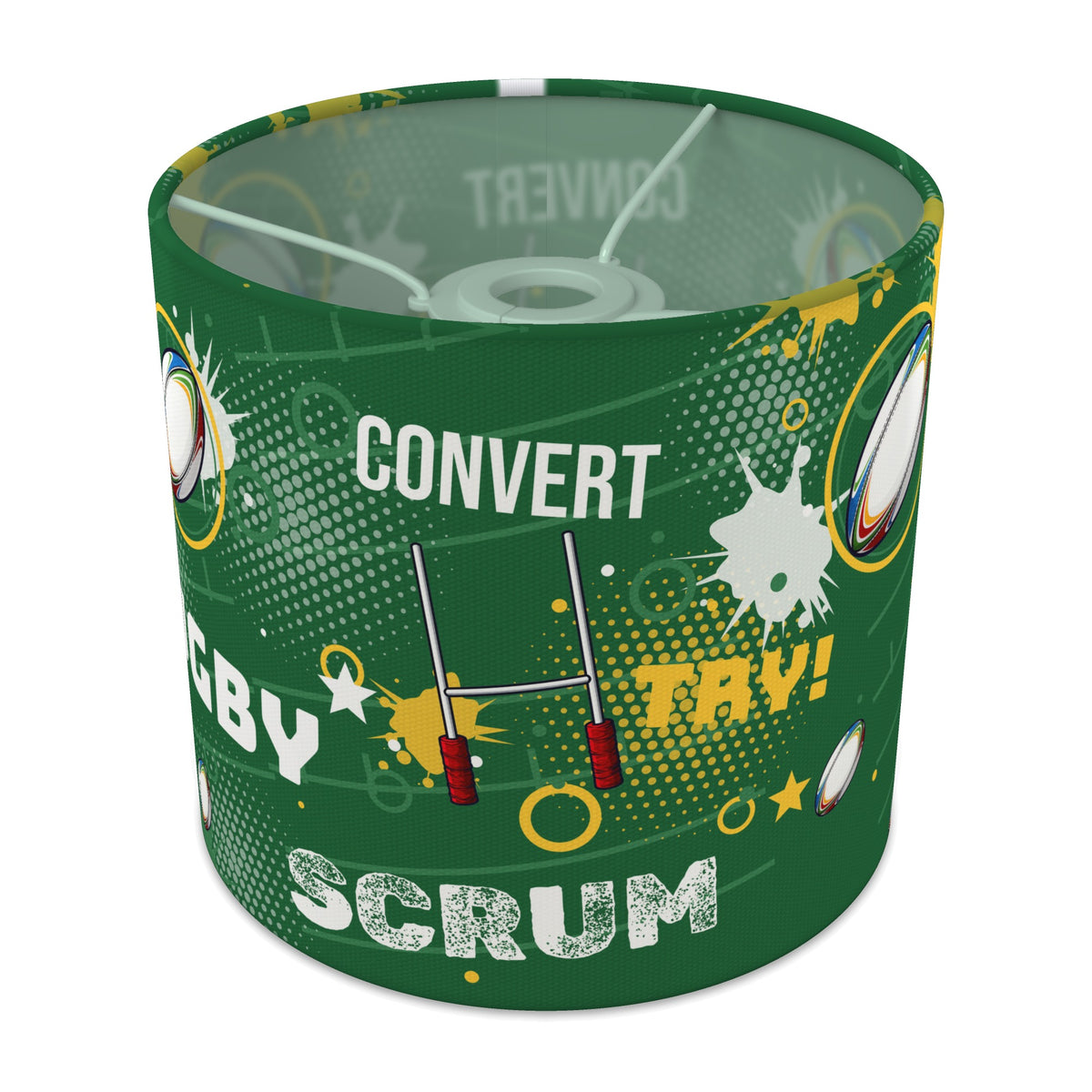 Pitch Rugby Crazy lampshade - 20cm x 18.5cm Ceiling - main photo