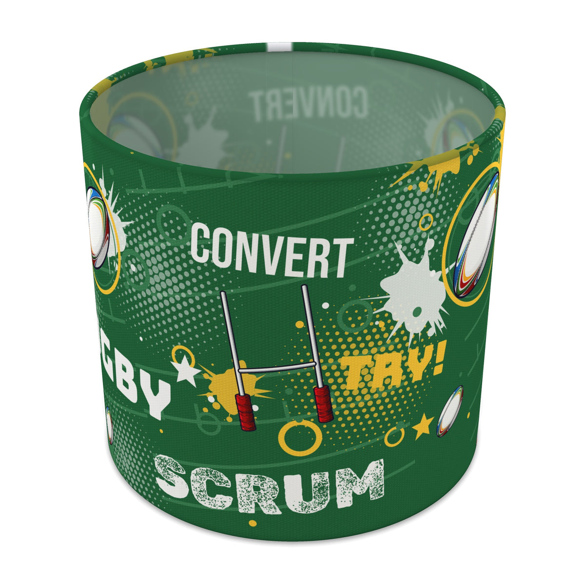 Pitch Rugby Crazy lampshade - 20cm x 18.5cm Table