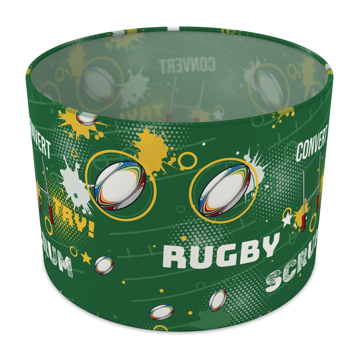 Pitch Rugby Crazy lampshade - 30cm x 21cm Table