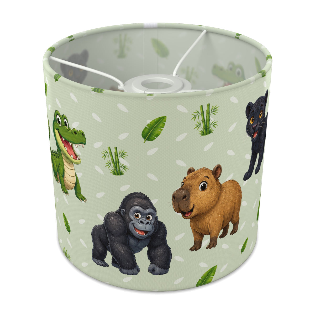Sage Safari Friends lampshade - 20cm x 18.5cm Ceiling - main photo