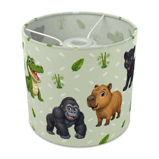Sage Safari Friends lampshade - 20cm x 18.5cm Ceiling - main photo