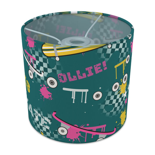 Teal Skate Park lampshade - 20cm x 18.5cm Ceiling - main photo