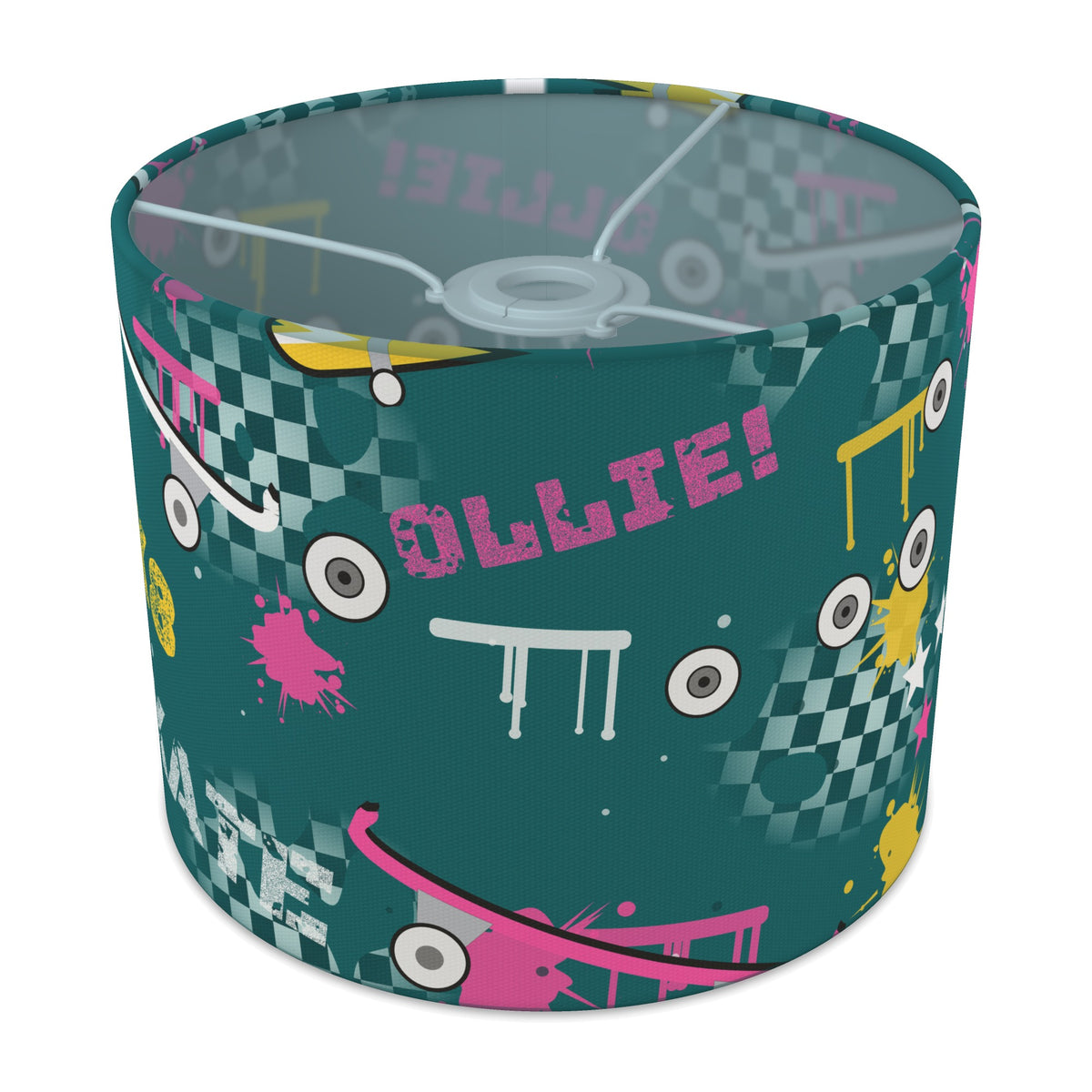 Teal Skate Park lampshade - 25cm x 20cm Ceiling