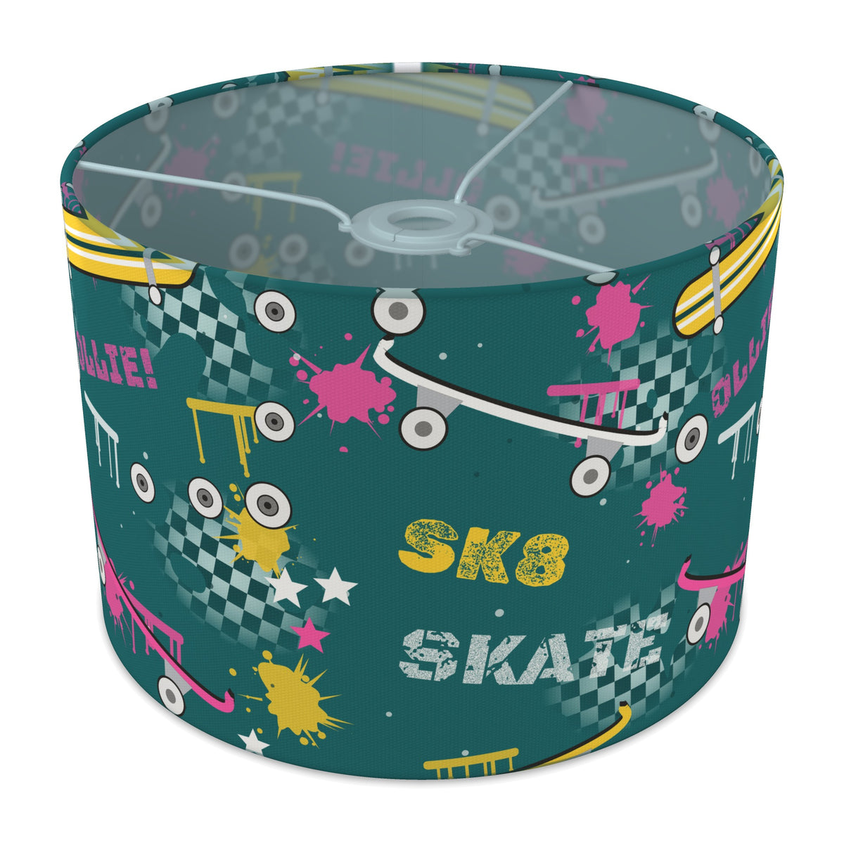 Teal Skate Park lampshade - 30cm x 21cm Ceiling