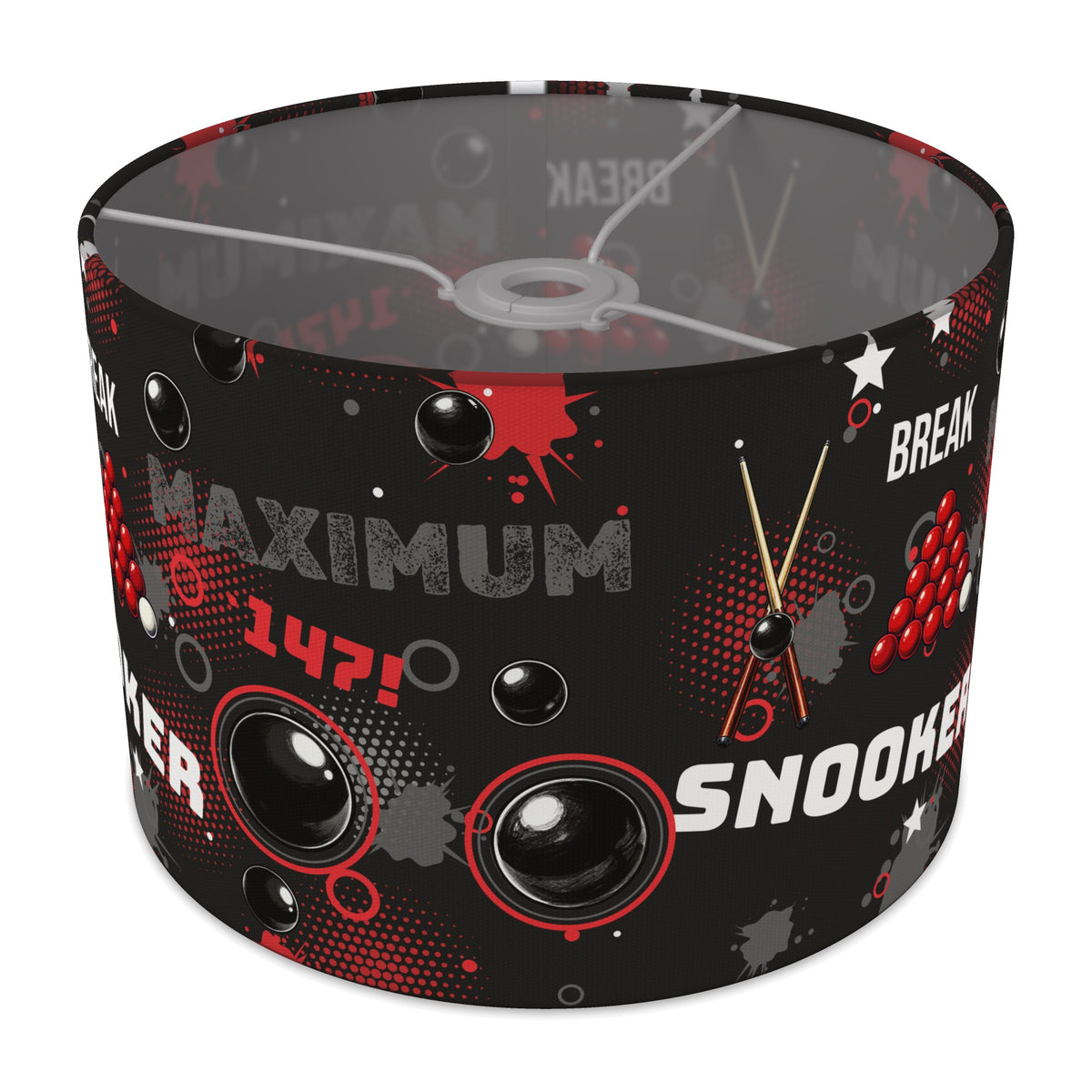 Black Snooker Break lampshade - 30cm x 21cm Ceiling