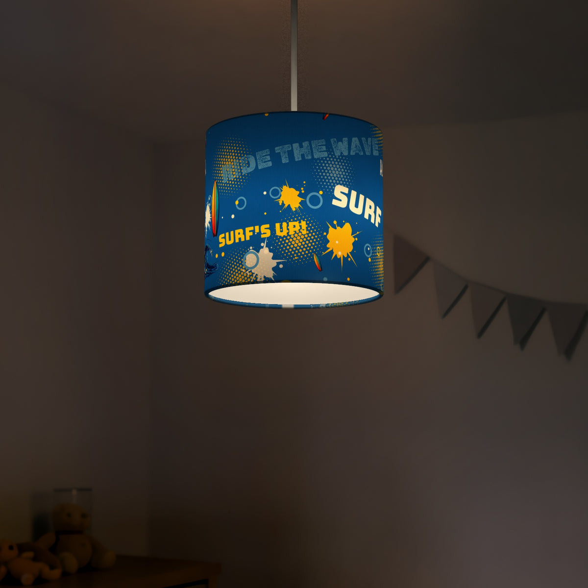Sky Surf's Up lampshade - 20cm x 18.5cm Ceiling - photo 5
