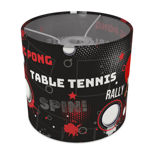 Black Ping Pong Rally lampshade - 20cm x 18.5cm Ceiling - main photo