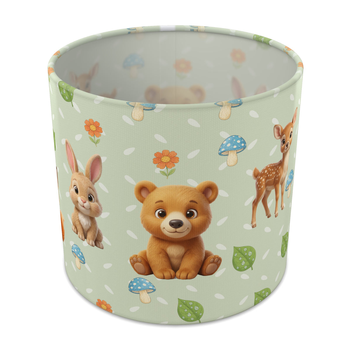 Sage Baby Woodland Friends lampshade - 20cm x 18.5cm Table