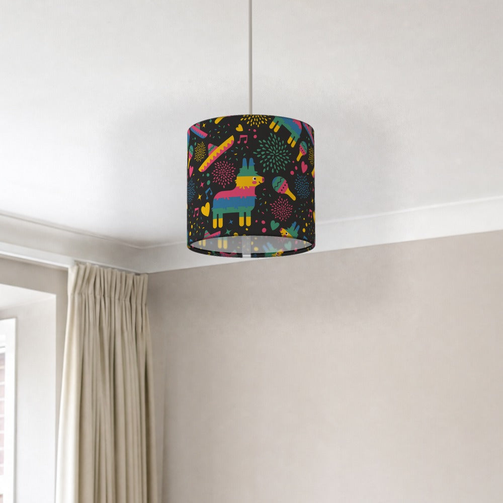 Colorful Fiesta Pinata Pattern lampshade