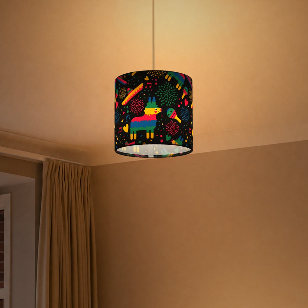 Colorful Fiesta Pinata Pattern lampshade
