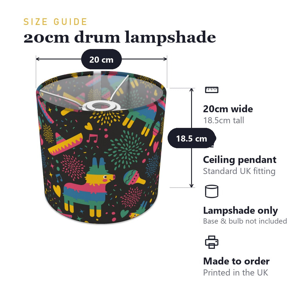 Colorful Fiesta Pinata Pattern lampshade