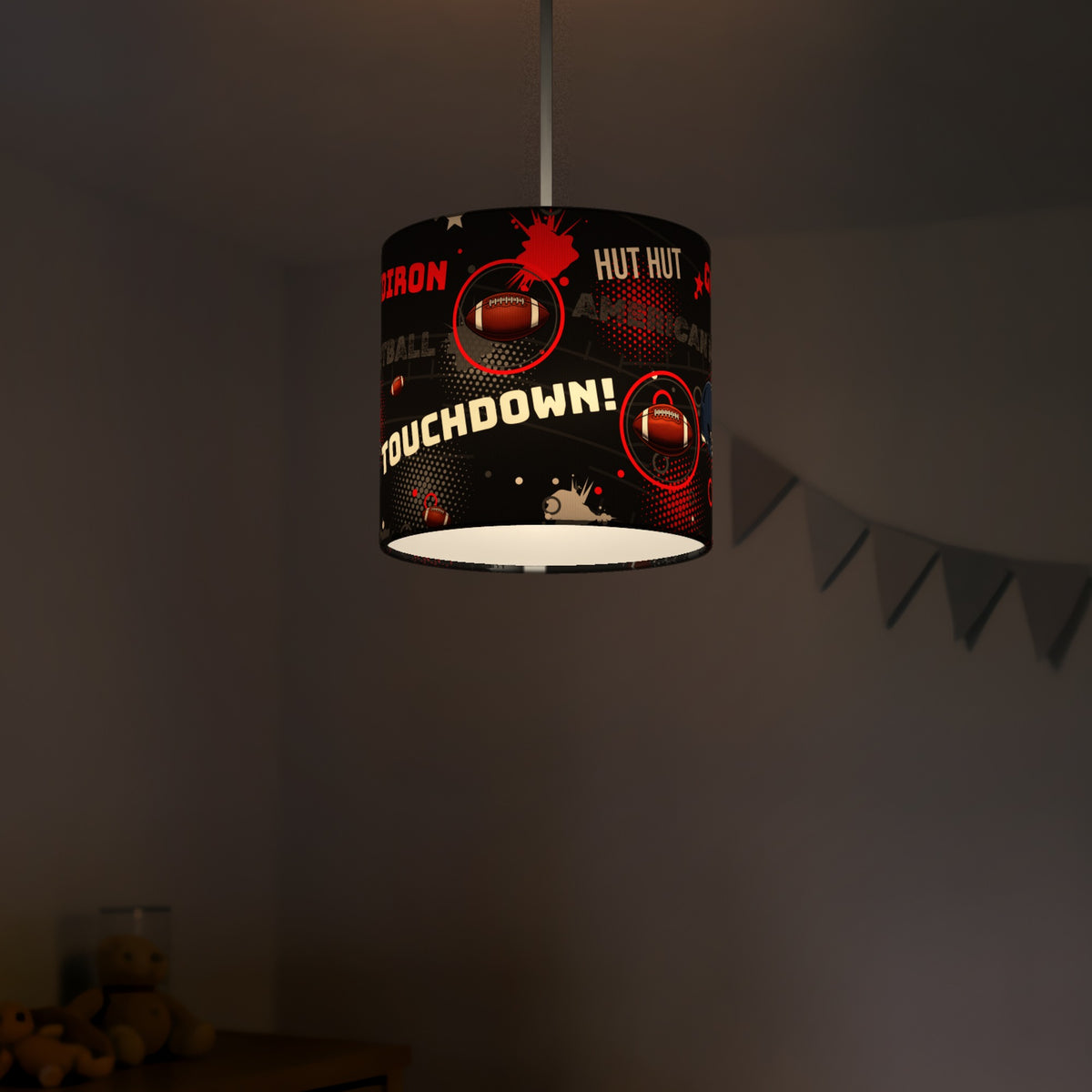 Black Touchdown lampshade - 20cm x 18.5cm Ceiling - photo 5